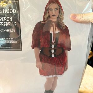 Rebels Riding Hood Costume with Red and Black Accents